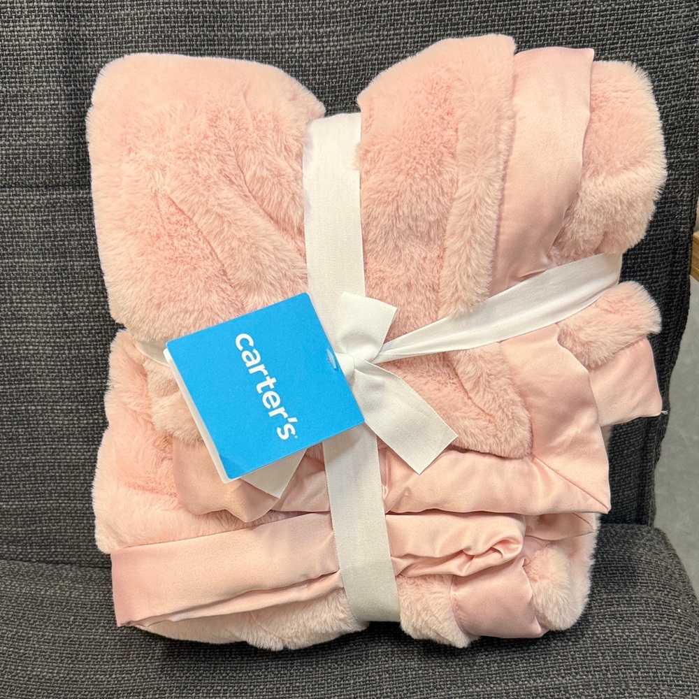 Carter's Plush Baby Blanket - Light Pink